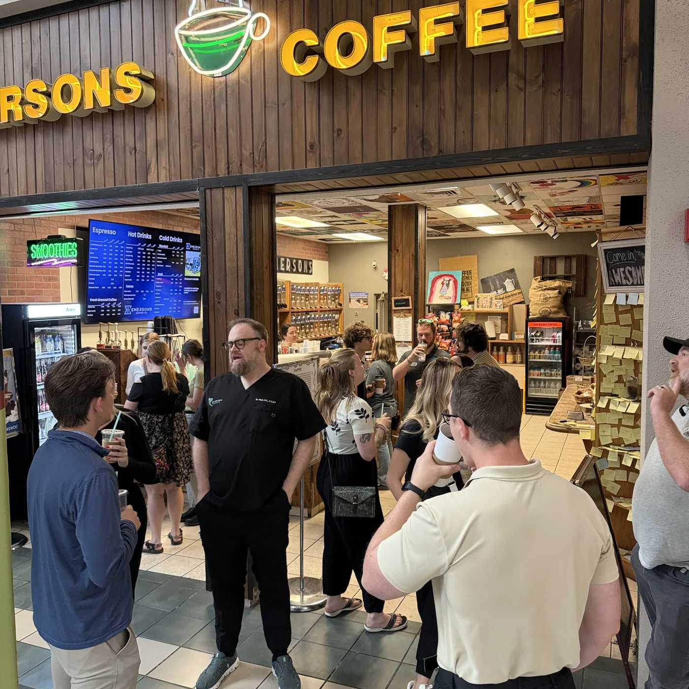 Hickory Young Professionals networking event at Emerson's Coffee in Hickory, NC